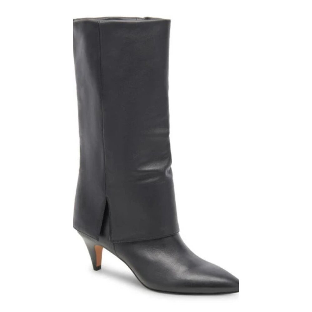 Dolce Vita Dionne Foldover Leather Kitten Heel Boots